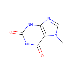 Cn1cnc2[nH]c(=O)[nH]c(=O)c21 ZINC000000391789