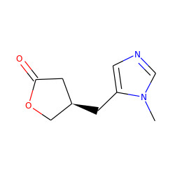 Cn1cncc1C[C@H]1COC(=O)C1 ZINC000013447188