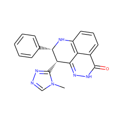 Cn1cnnc1[C@H]1c2n[nH]c(=O)c3cccc(c23)N[C@H]1c1ccccc1 ZINC000653795793