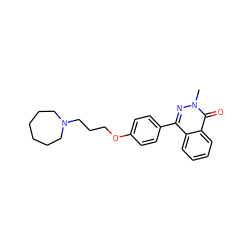 Cn1nc(-c2ccc(OCCCN3CCCCCC3)cc2)c2ccccc2c1=O ZINC000072127002