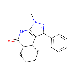 Cn1nc(-c2ccccc2)c2c1NC(=O)[C@H]1CCCC[C@@H]21 ZINC000040974897