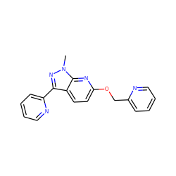 Cn1nc(-c2ccccn2)c2ccc(OCc3ccccn3)nc21 ZINC000103261391