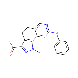 Cn1nc(C(=O)O)c2c1-c1nc(Nc3ccccc3)ncc1CC2 ZINC000039001795