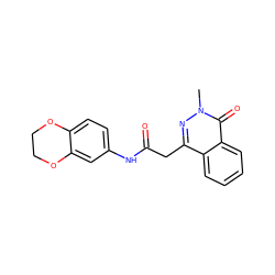 Cn1nc(CC(=O)Nc2ccc3c(c2)OCCO3)c2ccccc2c1=O ZINC000002922859