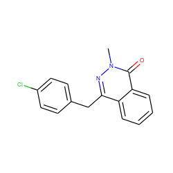 Cn1nc(Cc2ccc(Cl)cc2)c2ccccc2c1=O ZINC000026267218