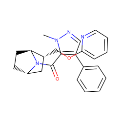 Cn1ncc(-c2ccccc2)c1C(=O)N1[C@H]2CC[C@H]1[C@H](COc1ccccn1)C2 ZINC000226054021