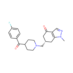 Cn1ncc2c1C[C@H](CN1CCC(C(=O)c3ccc(F)cc3)CC1)CC2=O ZINC000028948408