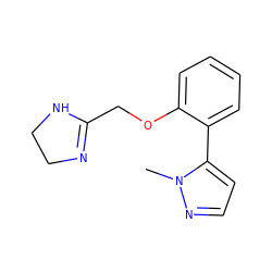 Cn1nccc1-c1ccccc1OCC1=NCCN1 ZINC000013437871