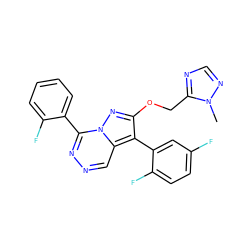 Cn1ncnc1COc1nn2c(-c3ccccc3F)nncc2c1-c1cc(F)ccc1F ZINC000036088266