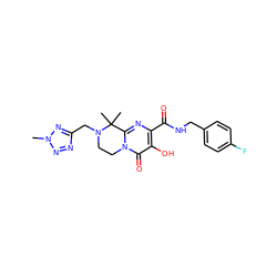 Cn1nnc(CN2CCn3c(nc(C(=O)NCc4ccc(F)cc4)c(O)c3=O)C2(C)C)n1 ZINC000036518200