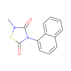 Cn1sc(=O)n(-c2cccc3ccccc23)c1=O ZINC000013472773