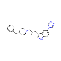 F[C@@H](Cc1c[nH]c2ccc(-n3cnnc3)cc12)CN1CCC(Cc2ccccc2)CC1 ZINC000001486798