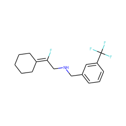 FC(CNCc1cccc(C(F)(F)F)c1)=C1CCCCC1 ZINC000013611597