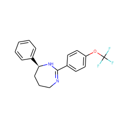 FC(F)(F)Oc1ccc(C2=NCCC[C@@H](c3ccccc3)N2)cc1 ZINC000028948570