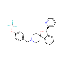 FC(F)(F)Oc1ccc(CN2CCC3(CC2)O[C@@H](c2ccccn2)c2ccccc23)cc1 ZINC000073276002