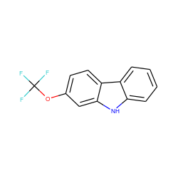 FC(F)(F)Oc1ccc2c(c1)[nH]c1ccccc12 ZINC000053313721