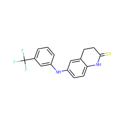 FC(F)(F)c1cccc(Nc2ccc3c(c2)CCC(=S)N3)c1 ZINC000169353127