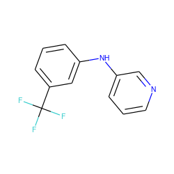 FC(F)(F)c1cccc(Nc2cccnc2)c1 ZINC000082714556