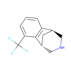 FC(F)(F)c1cccc2c1[C@H]1CNC[C@H]2C1 ZINC000101032418