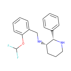 FC(F)Oc1ccccc1CN[C@H]1CCCN[C@H]1c1ccccc1 ZINC000026726724