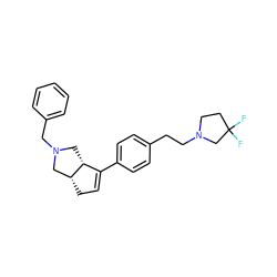 FC1(F)CCN(CCc2ccc(C3=CC[C@@H]4CN(Cc5ccccc5)C[C@H]34)cc2)C1 ZINC000029127987