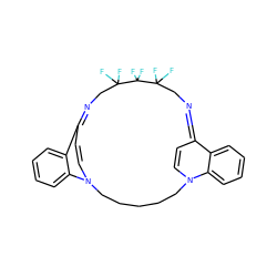 FC1(F)CN=C2C=CN(CCCCCN3C=CC(=NCC(F)(F)C1(F)F)c1ccccc13)c1ccccc12 ZINC000377845834