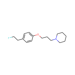 FCCc1ccc(OCCCN2CCCCC2)cc1 ZINC000040845049