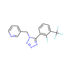 Fc1c(-c2nnnn2Cc2cccnc2)cccc1C(F)(F)F ZINC000035941633