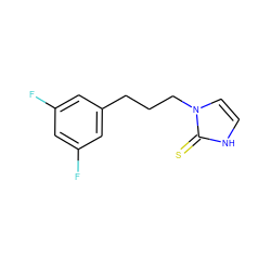 Fc1cc(F)cc(CCCn2cc[nH]c2=S)c1 ZINC000027550073