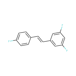 Fc1ccc(/C=C/c2cc(F)cc(F)c2)cc1 ZINC000036159906