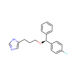 Fc1ccc([C@@H](OCCCc2cnc[nH]2)c2ccccc2)cc1 ZINC000026149542