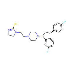 Fc1ccc([C@@H]2C[C@@H](N3CCN(CCN4CCN=C4S)CC3)c3cc(F)ccc32)cc1 ZINC000084495537