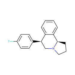 Fc1ccc([C@@H]2CN3CCC[C@@H]3c3ccccc32)cc1 ZINC000029233544