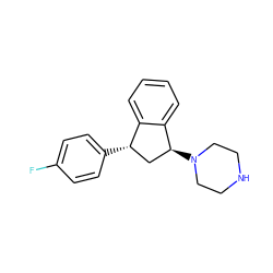 Fc1ccc([C@H]2C[C@H](N3CCNCC3)c3ccccc32)cc1 ZINC000026378365