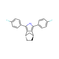 Fc1ccc(-c2[nH]c(-c3ccc(F)cc3)c3c2[C@H]2CC[C@H]3C2)cc1 ZINC000100869640