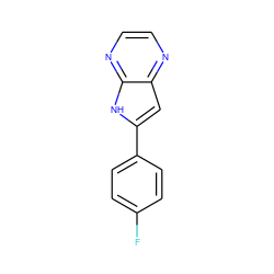 Fc1ccc(-c2cc3nccnc3[nH]2)cc1 ZINC000101251429