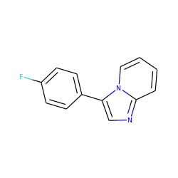 Fc1ccc(-c2cnc3ccccn23)cc1 ZINC000042827189