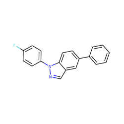 Fc1ccc(-n2ncc3cc(-c4ccccc4)ccc32)cc1 ZINC000049785455