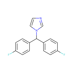 Fc1ccc(C(c2ccc(F)cc2)n2ccnc2)cc1 ZINC000027435308