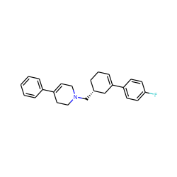 Fc1ccc(C2=CCC[C@@H](CN3CC=C(c4ccccc4)CC3)C2)cc1 ZINC000013738850