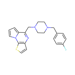 Fc1ccc(CN2CCN(Cc3nc4ccsc4n4cccc34)CC2)cc1 ZINC000022938347