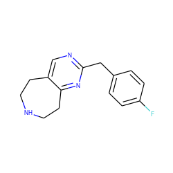 Fc1ccc(Cc2ncc3c(n2)CCNCC3)cc1 ZINC000071334520