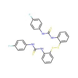 Fc1ccc(NC(=S)Nc2ccccc2SSc2ccccc2NC(=S)Nc2ccc(F)cc2)cc1 ZINC000473159858