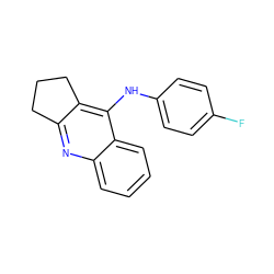 Fc1ccc(Nc2c3c(nc4ccccc24)CCC3)cc1 ZINC000000211904