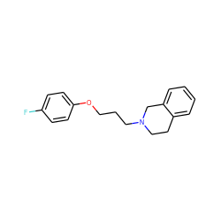 Fc1ccc(OCCCN2CCc3ccccc3C2)cc1 ZINC000027308052