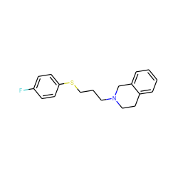 Fc1ccc(SCCCN2CCc3ccccc3C2)cc1 ZINC000034031915