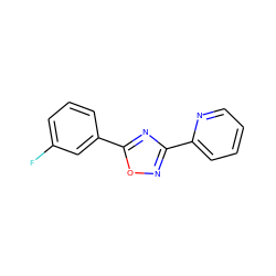 Fc1cccc(-c2nc(-c3ccccn3)no2)c1 ZINC000004513143