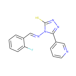 Fc1ccccc1/C=N/n1c(S)nnc1-c1cccnc1 ZINC000001246254