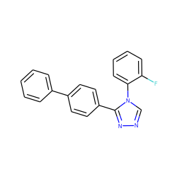 Fc1ccccc1-n1cnnc1-c1ccc(-c2ccccc2)cc1 ZINC000066100816