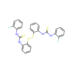 Fc1ccccc1NC(=S)Nc1ccccc1SSc1ccccc1NC(=S)Nc1ccccc1F ZINC000473150916